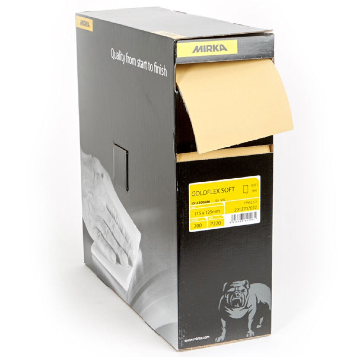 Goldflex Goldflex Soft 115 x 125mm – Flexibelt Slippapper med Skum-baksida PaintPro