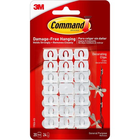 3M Command Dekorationsklämmor 17026 20-pack