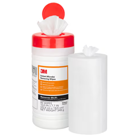 3M™ Instant Microbe Removing Wipes 195 x 254mm 85/st