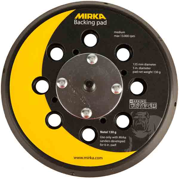 Mirka Underlagsplatta 125mm 28-hål Medium 130g