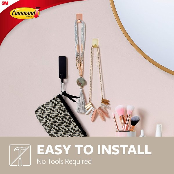 3M Command Små Metallkrokar Koppar 17032C 4-pack