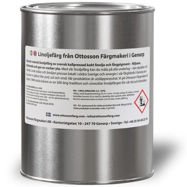Ottosson Linoljefärg Mörk Järnoxidröd 1A-222