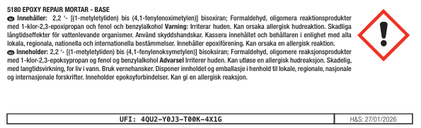 Rust-Oleum Epoxilagningsmassa 5180
