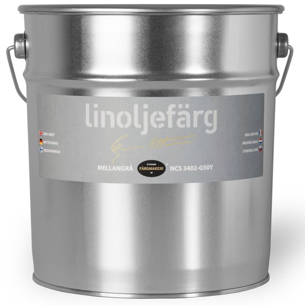 Ottosson Linoljefärg Mellangrå