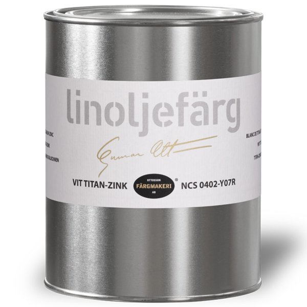 Ottosson Linoljefärg Vit Titan-Zink