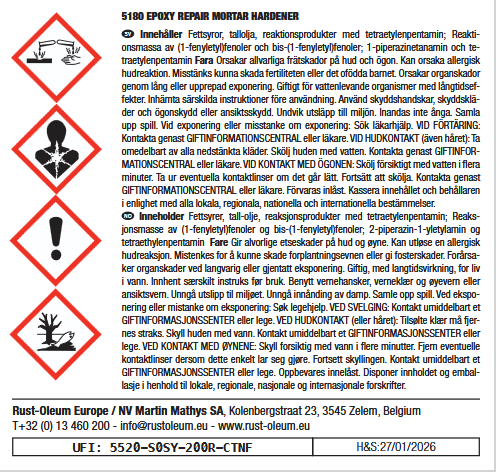 Rust-Oleum Epoxilagningsmassa 5180
