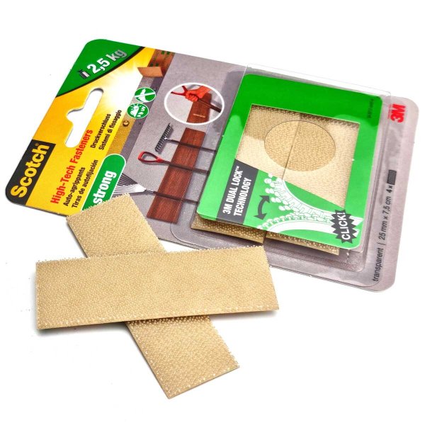 3M Scotch Strong Självhäftande Fästkuddar Transparent