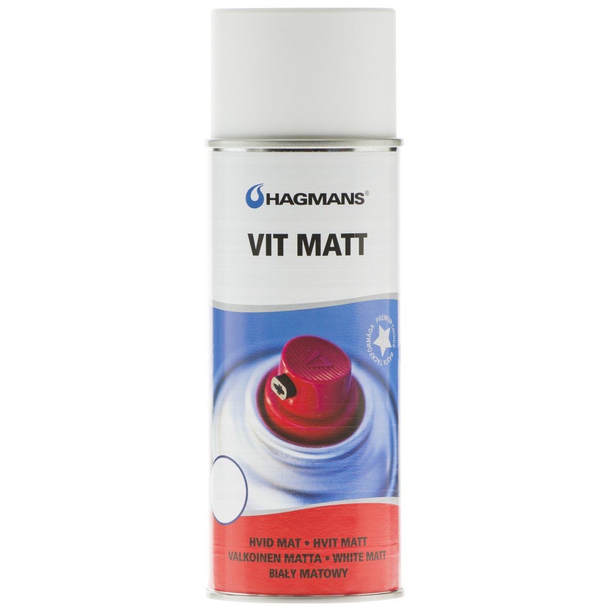 Hagmans Matt Vit Sprayfärg 9010