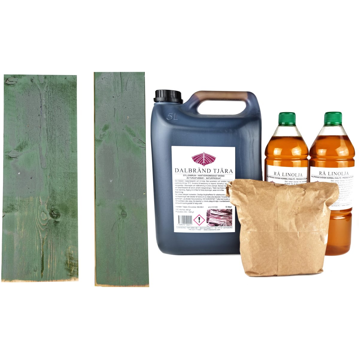 Tjärfärg Klargrön