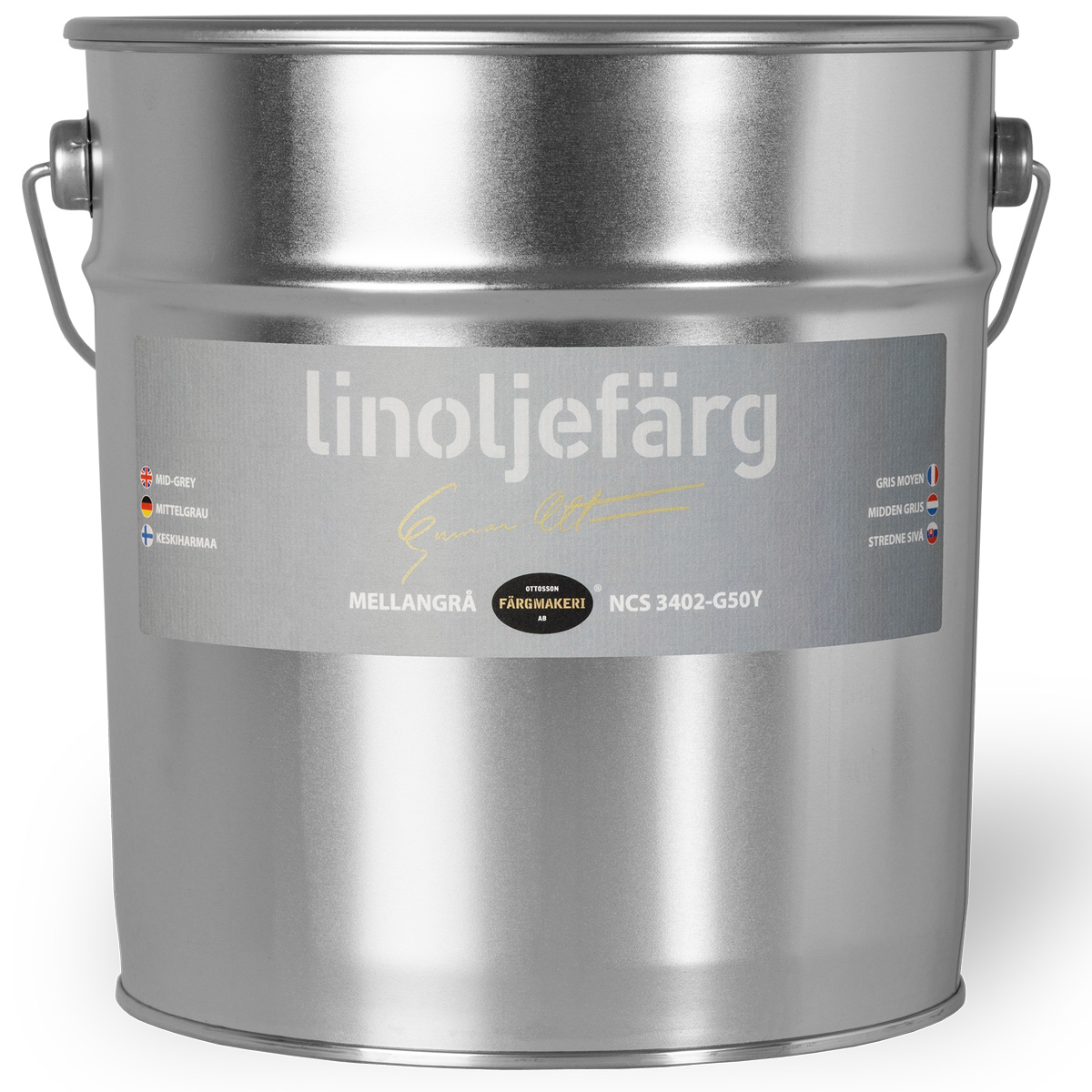 Ottosson Linoljefärg Mellangrå
