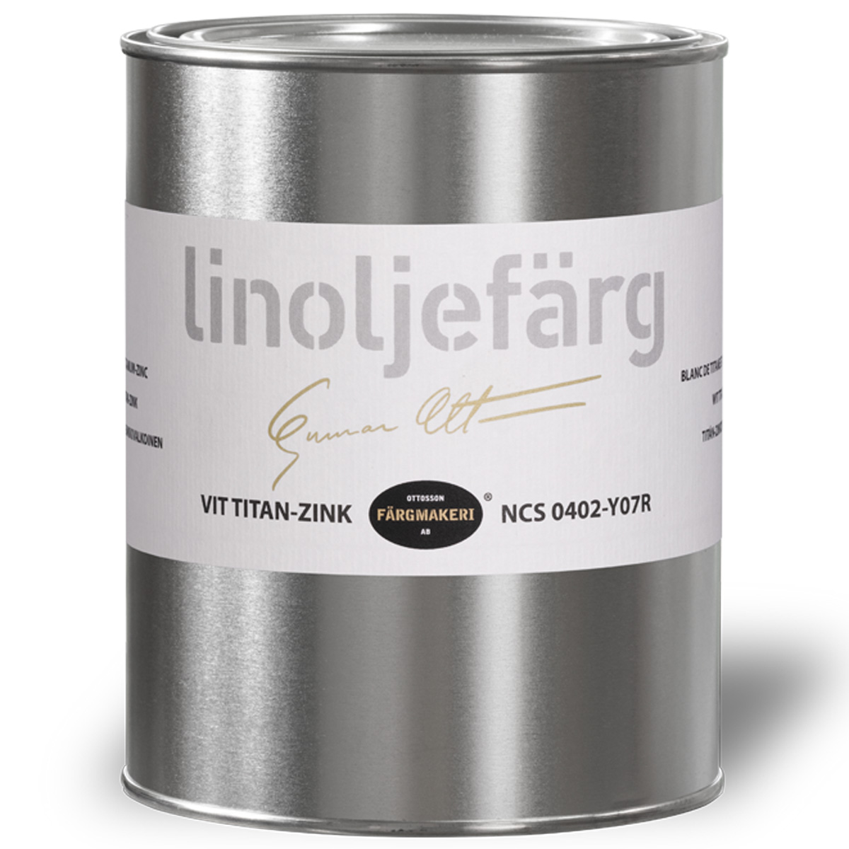 Ottosson Linoljefärg Vit Titan-Zink