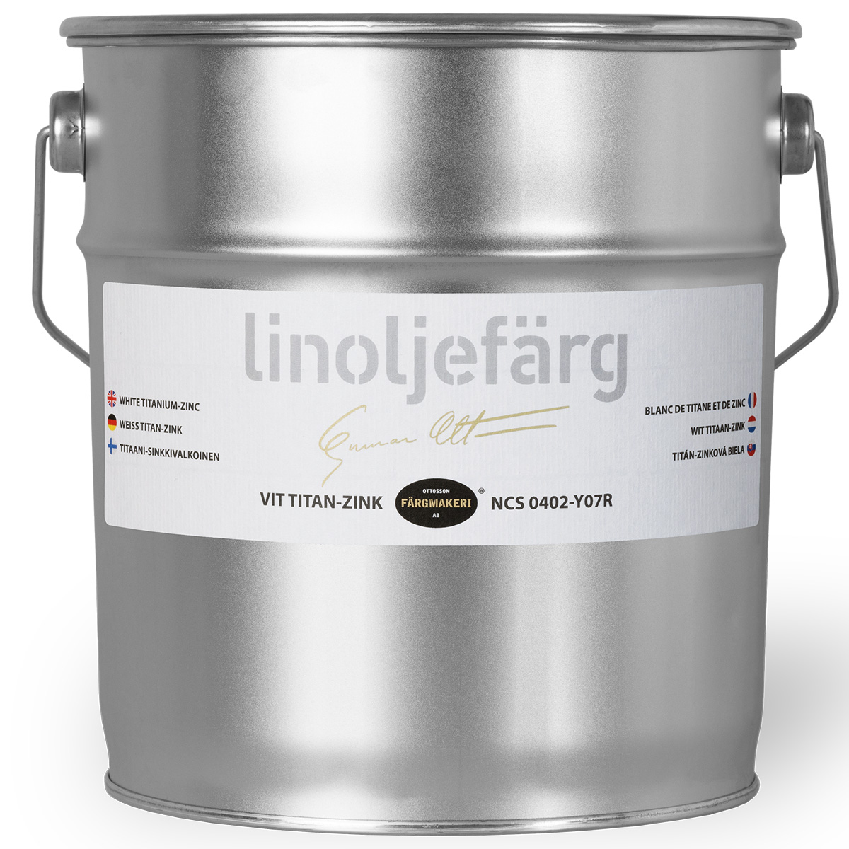 Ottosson Linoljefärg Vit Titan-Zink