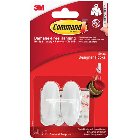 Command Designkrok Plast Small 2-pack
