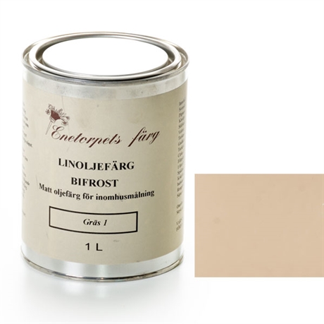 Bifrost Pergament 3 är en matt brun inomhusfärg med mycket god täckförmåga och hållbarhet. Färgen passar till målning av väggar och snickerier. Bifrost ger en vacker, levande yta och har en mycket god hållbarhet och kulörstabilitet.