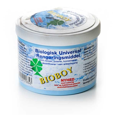 Bioboy är ett rengöringsmedel som effektivt rengör koppar, rostfritt, silver, emailj, porslin, glas, keramik m.m