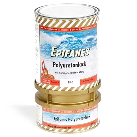 Epifanes polyuretanlackfärg ger en perfekt yta som liknar gelcoat. Sträcklacken har en god hållbarhet och är lätt att måla.