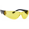 3M peltor skyddsglasögon med gul lins och plastskalmar. Glasögonen skyddar mot UV-ljus och skarpt sken.