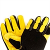 soft touch vibrationsskyddshandske skyddar arbetaren vid arbeten med borr, såg och andra vibrerande maskiner. arbetshandsken har gel i handsken som absorberar tryck och stotar.